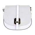 Дамска чанта от естествена кожа в бял цвят Код: EK43