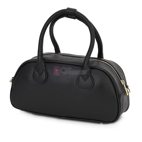 Малка дамска чанта, от естествена кожа, в черен цвят Код: EK56-1