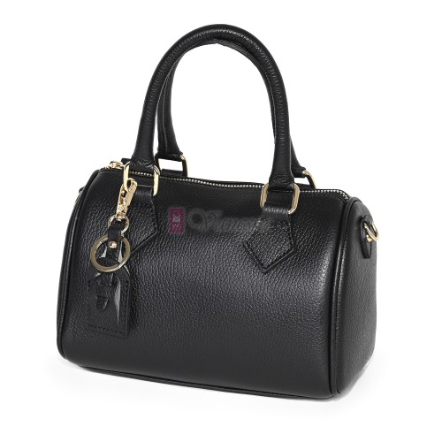 Малка дамска чанта, от естествена кожа, в черен цвят Код: EK56-2