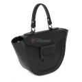 Елегантна, малка дамска чанта от естествена кожа, в черен цвят Код: EKL65