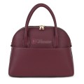 Дамска чанта от естествена кожа, в цвят бордо Код: EK69-1