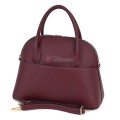 Дамска чанта от естествена кожа, в цвят бордо Код: EK69-1