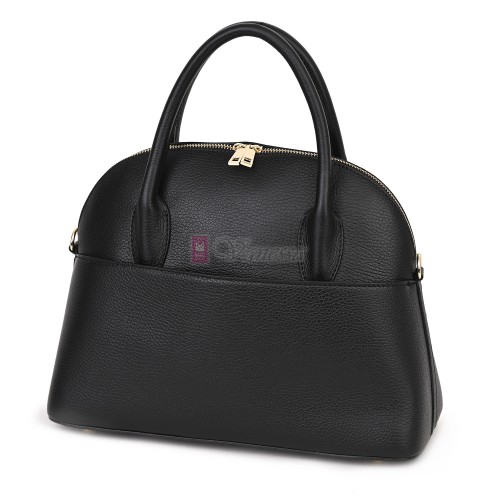 Дамска чанта от естествена кожа, в черен цвят Код: EK69-1