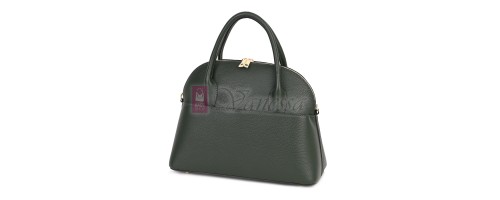 Дамска чанта от естествена кожа, в тъмнозелен цвят Код: EK69-1