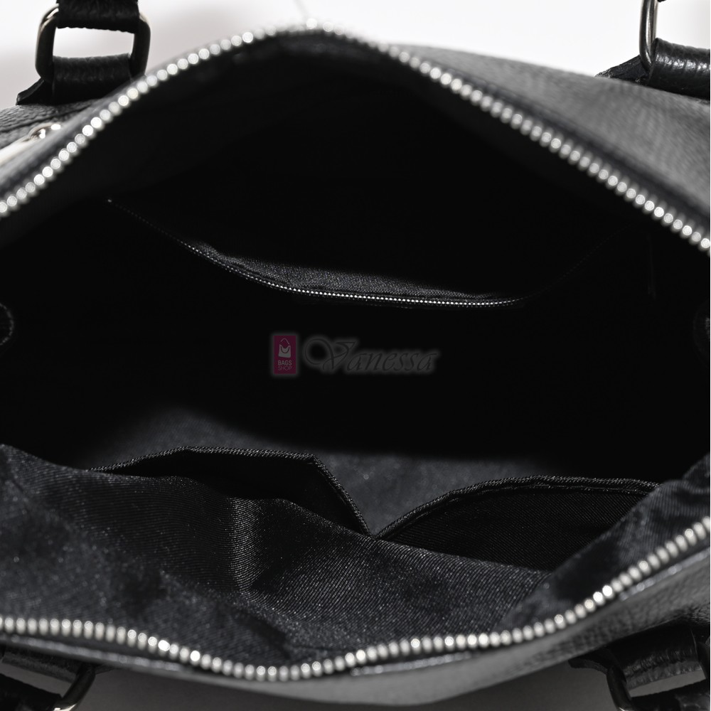 Елегантна дамска чанта, от естествена кожа, в червен цвят. Код: EKK64