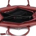 Елегантна дамска чанта, от естествена кожа, в цвят бордо Код: EKK75