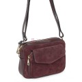 Ежедневна, малка дамска чанта от естествена кожа, в цвят бордо Код: EKM56