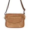 Ежедневна, малка дамска чанта от естествена кожа, в кафяв цвят Код: EKM56