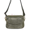 Ежедневна, малка дамска чанта от естествена кожа, в зелен цвят Код: EKM56