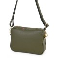Ежедневна, малка дамска чанта от естествена кожа, в зелен цвят Код: EKM56