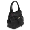 Малка дамска чанта, от естествена кожа, в черен цвят Код: EKM62