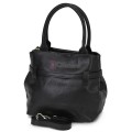 Малка дамска чанта, от естествена кожа, в черен цвят Код: EKM62