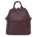Дамска раница от естествена кожа, в цвят бордо. Код: EKR66