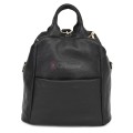 Дамска раница от естествена кожа, в черен цвят. Код: EKR66