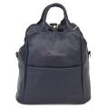 Дамска раница от естествена кожа, в тъмносин цвят. Код: EKR66