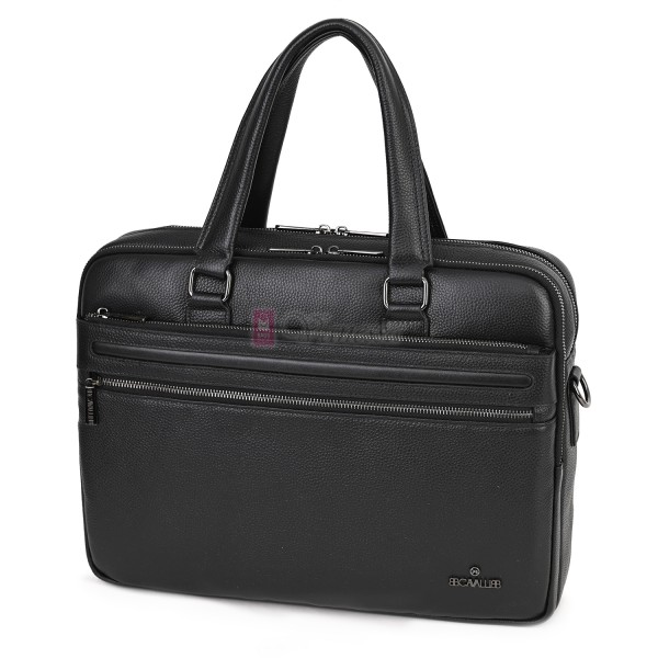 Голяма мъжка чанта от естествена кожа в черен цвят. Код: 1483