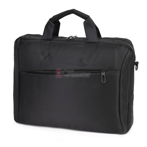 Голяма мъжка чанта от текстил в черен цвят. Код: MT