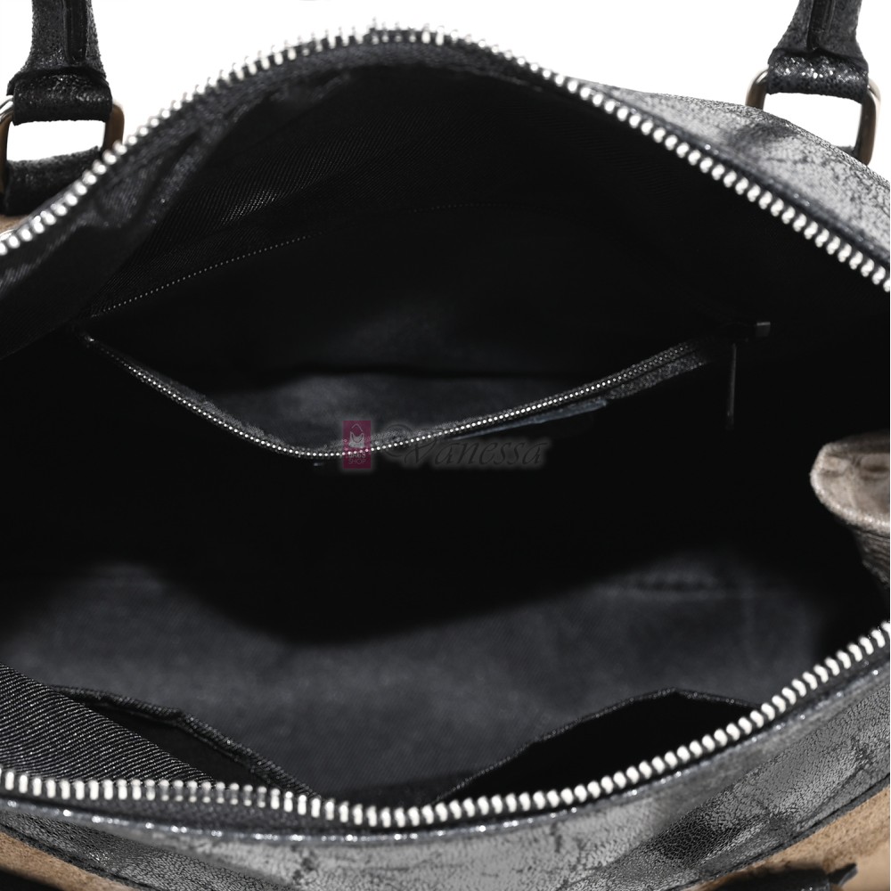 Елегантна дамска чанта, от естествена кожа, в цвят бордо. Код: KEK64