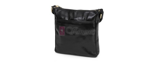 Мъжка чанта от естествена кожа, в черен цвят. Код: EKM-1