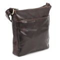 Мъжка чанта от естествена кожа, в тъмнокафяв цвят. Код: EKM-1