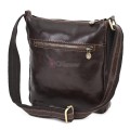Мъжка чанта от естествена кожа, в тъмнокафяв цвят. Код: EKM-1