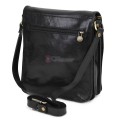 Мъжка чанта от естествена кожа, в черен цвят. Код: EKM-2