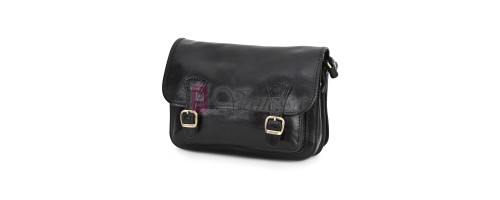 Мъжка чанта от естествена кожа, в черен цвят. Код: EKM