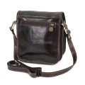 Малка мъжка чанта от естествена кожа, в тъмнокафяв цвят. Код: EKM-3