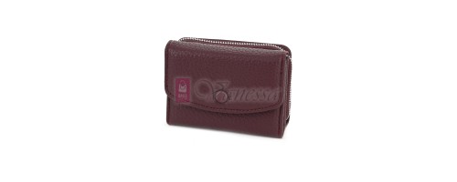 Малко дамско портмоне от еко кожа в цвят бордо Код: N822-B