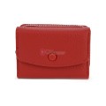 Малко дамско портмоне от еко кожа в червен цвят Код: N822-B