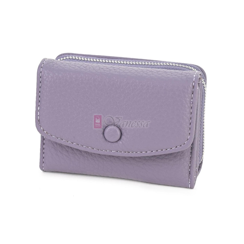 Малко дамско портмоне от еко кожа в лилав цвят Код: N822-B