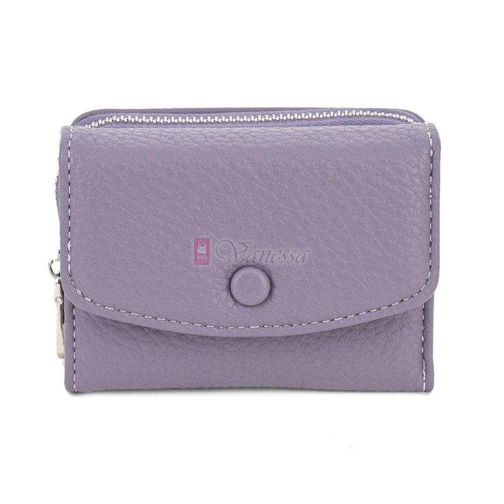 Малко дамско портмоне от еко кожа в лилав цвят Код: N822-B