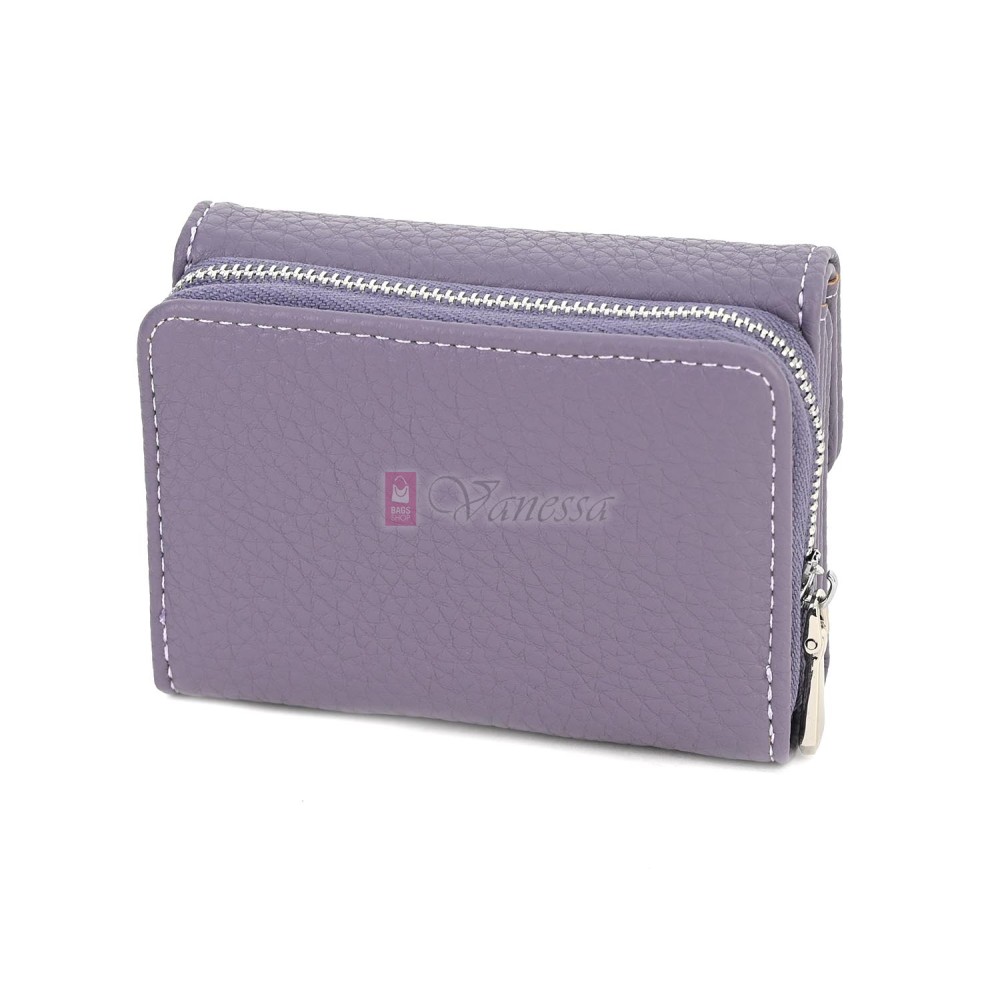 Малко дамско портмоне от еко кожа в лилав цвят Код: N822-B
