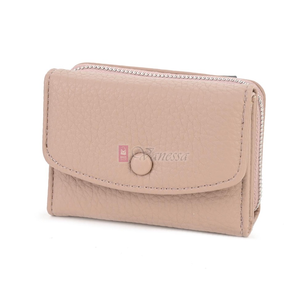 Малко дамско портмоне от еко кожа в розов цвят Код: N822-B