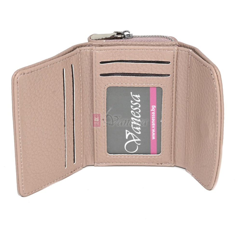 Малко дамско портмоне от еко кожа в розов цвят Код: N822-B