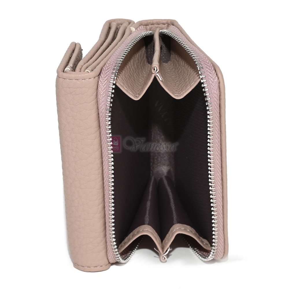 Малко дамско портмоне от еко кожа в розов цвят Код: N822-B