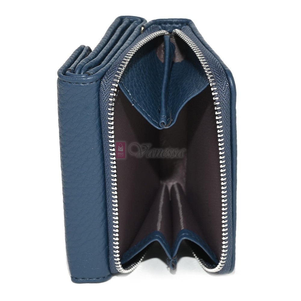 Малко дамско портмоне от еко кожа в син цвят Код: N822-B