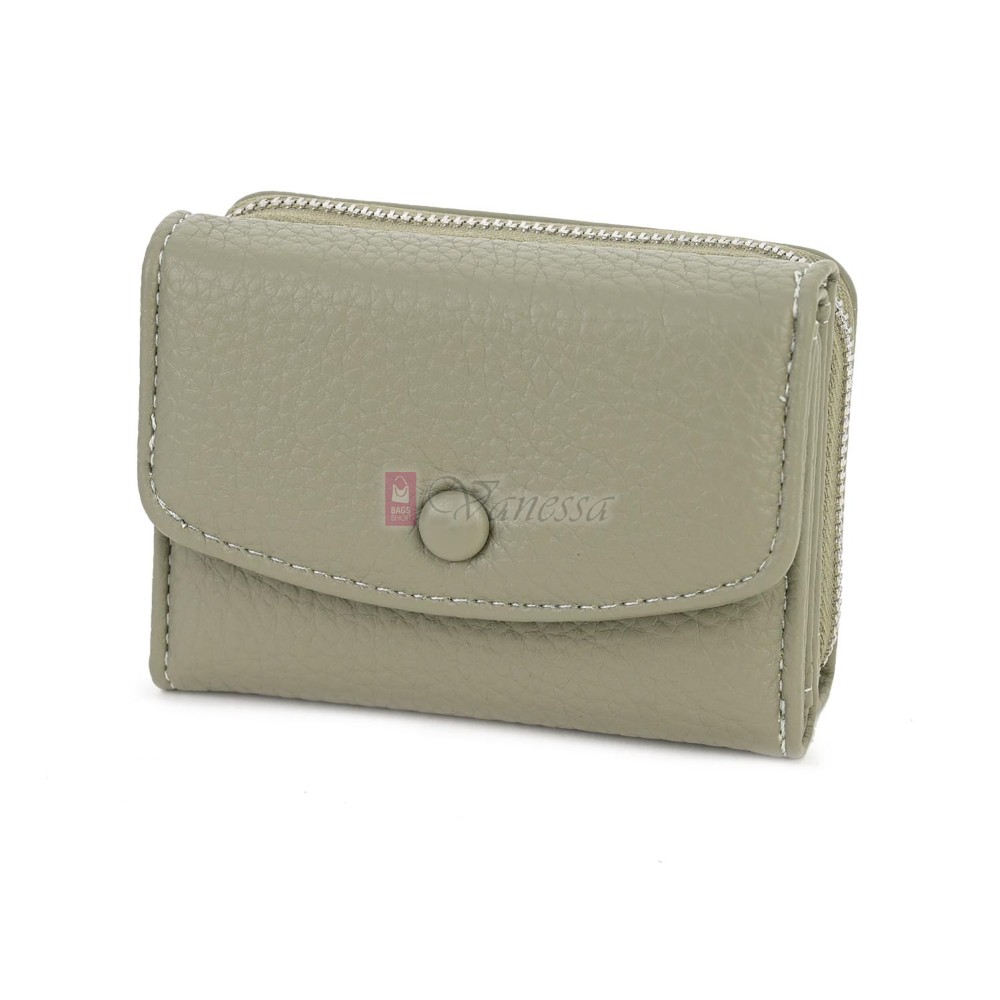 Малко дамско портмоне от еко кожа в светлозелен цвят Код: N822-B