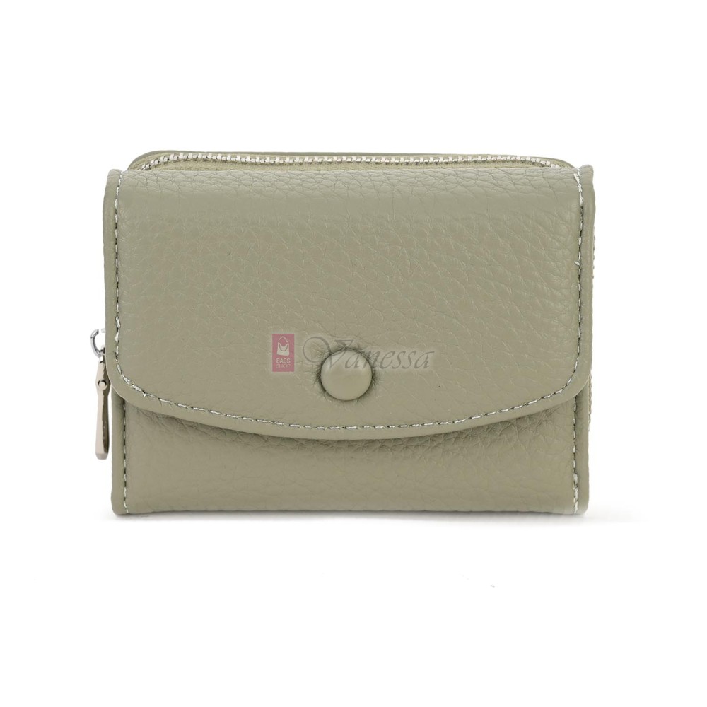 Малко дамско портмоне от еко кожа в светлозелен цвят Код: N822-B
