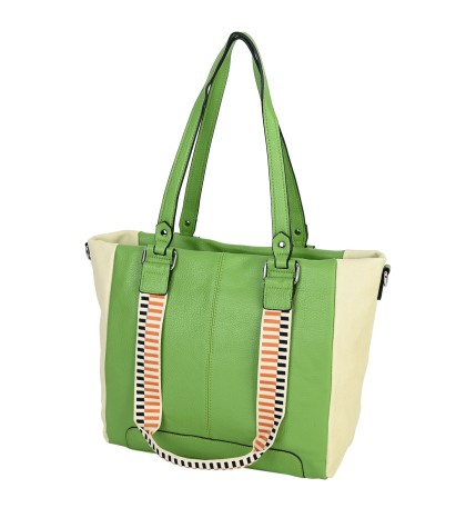  Дамска чанта от еко кожа в зелен цвят. Код: 9012