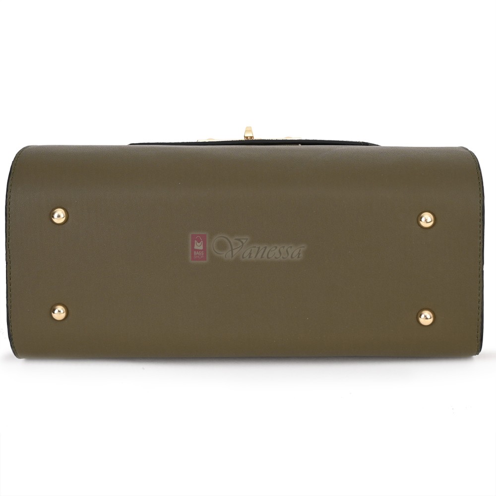 Дамска чанта от висококачествена еко кожа в зелен цвят. Код: TOKIG  Дамска чанта от висококачествена еко кожа в зелен цвят. Код: TOKIG