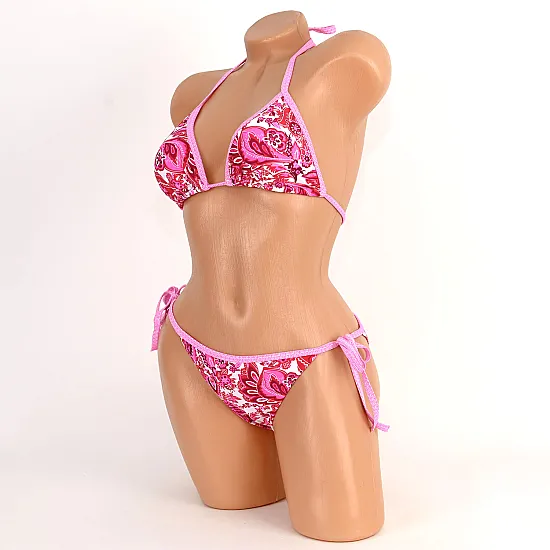 Бански от две части в цвят циклама. КОД 3034 - 3034-2