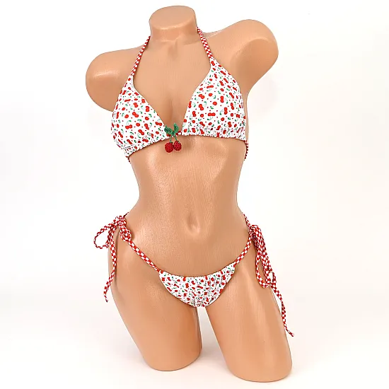 Бански от две части в бял цвят. КОД 3058 - 3058