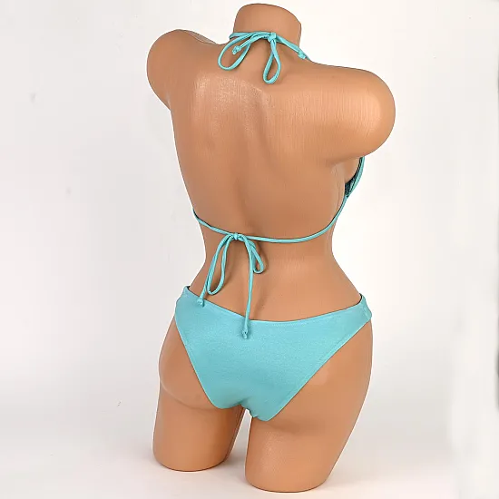 Бански от две части в цвят тюркоаз. КОД 3139 - 3139-2