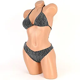 Бански от две части в черен цвят. КОД 3003 - 3003