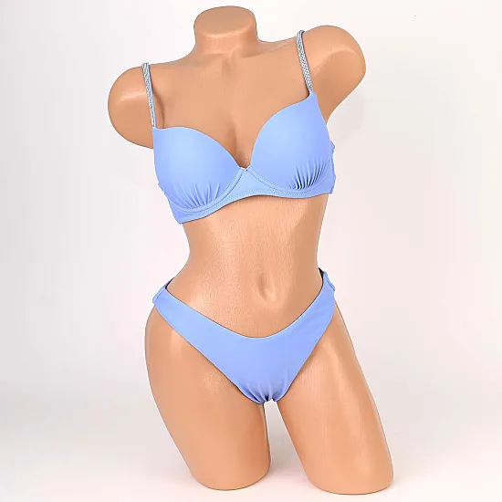 Бански от три части в син цвят. КОД 81394 - 81394