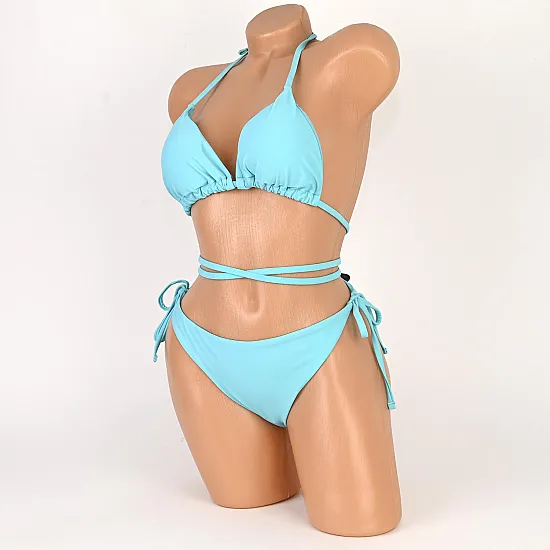 Бански от две части в син цвят. КОД 8344 - 8344-2