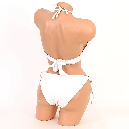 Бански от две части в бял цвят. КОД 88674 - 88674
