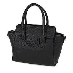 Малка дамска чанта от еко кожа в черен цвят. Код: 231 - 1550-128