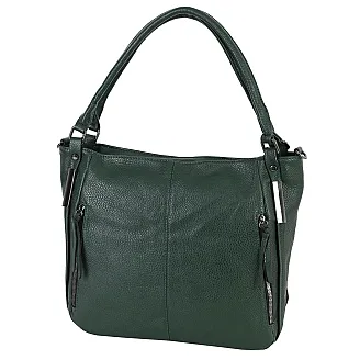 Дамска чанта от еко кожа в тъмнозелен цвят. Код: 2508 - 2508-5